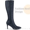 BLISSFUL STEP Women's Halloween Zipper Pointed Toe Stiletto Heel Knee High Boots - 4 of 4