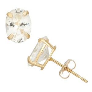 Designs By Gioelli 10K Gold Gemstone Stud Earrings - 1 of 2
