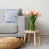 16"x16" Valentine's Day Little Hearts Square Throw Pillow Teal - e by design: Festive, Durable, Indoor Decor - 3 of 4