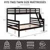 AZL1 Life Concept Beds Family-Friendly Heavy Duty Support Twin Secure Eco-Friendly Materials Kid-Friendly Design, Espresso, 78.35"*59.06"*61.81" - 3 of 4