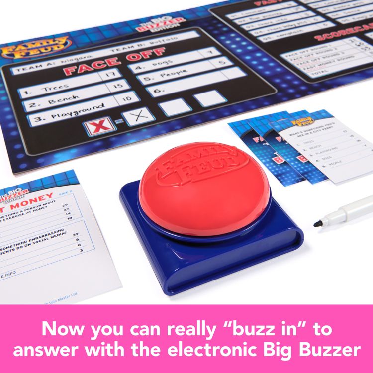 Family Feud The Big Buzzer Edition Party Card Game, 4 of 5
