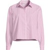 Lands' End Women's No Iron Boxy Cropped Shirt - 3 of 3