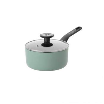 BergHOFF Sage and Slate Non-stick Aluminum Saucepan With Glass Lid