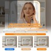 Vanity Desk with Mirror and LED Lights, Makeup Vanity Desk with Sliding Lighted Mirror, Dressing Table with 4 Drawer - 3 of 4