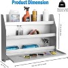 Aluminum Work Station Storage Cabinet Flip - Out Work Tray with Paper Towel Rack Organizer,Foldable,for Enclosed Race Trailer,Shop,Garage,Storage - 2 of 4