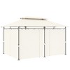 Outsunny 10' x 13' Patio Gazebo, Double Roof Outdoor Gazebo with Curtains and Metal Frame for Garden, Lawn, Backyard and Deck, Cream White - 4 of 4