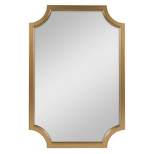 24" x 36" Hogan Framed Scallop Wall Mirror Gold - Kate and Laurel