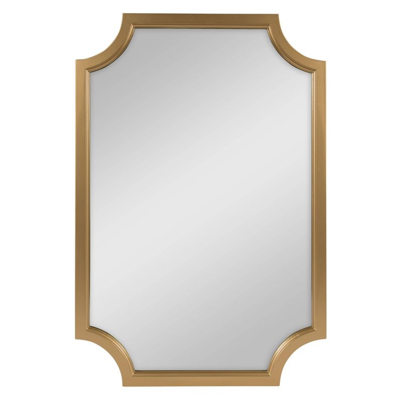 24&#34; x 36&#34; Hogan Framed Scallop Wall Mirror Gold - Kate and Laurel, 1 of 10