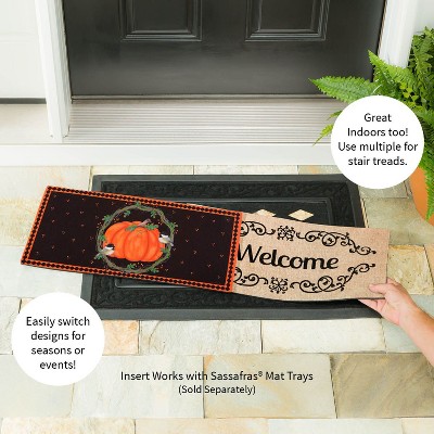 Autumn Pumpkin and Chickadee Welcome Switch Mat