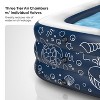 Galvanox Above Ground Inflatable Kiddie Pool Large Size Blow Up Swimming Pools Play Center Kids Children Family Outdoor Garden Backyard 120"x72"x22" - 4 of 4