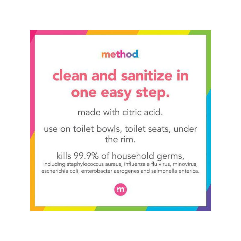 Method Spearmint Cleaning Products Antibacterial Toilet Bowl Cleaner - 24 fl oz, 5 of 10