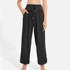 BABYYER Women's High Waisted Yoga Pants, Wide Leg Fake Drawstring Trousers, Casual Sweatpants with Pockets, Quick-Drying and Breathable - 2 of 4