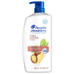 Head and Shoulders Dandruff Shampoo, Anti-Dandruff Treatment, Shea Butter for Daily Use, Paraben Free, 28.2 oz - 1 of 4