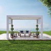 Artificial Triple Ball Topiary Trees with Victory Pot, 2 PCS Topiary Trees Artificial Outdoor with Moss, Vine, Insect Decor - 2 of 4