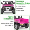 24V Electric Child Ride-On Dumper, 2-Seater 6-Wheel RC Vehicle, ASTM Approved Child Ride-On Toy Vehicle w/ Parental Controls & Music - 3 of 4