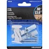Hillman 2pk Swag Hooks White: Steel Screw Hooks for Ceiling, 30lb Capacity, 1.6" Height, 1.1" Length, 1.2" Width - 2 of 4