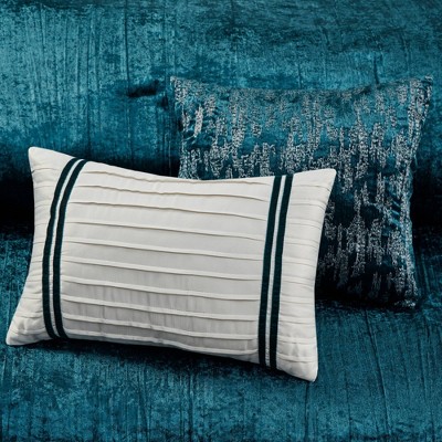 Teal Microfiber Down Alternative 5-Piece Bedspread Set