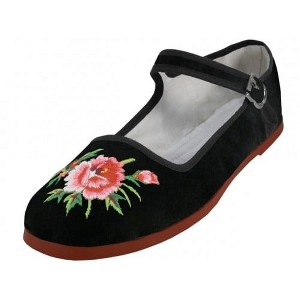 Women's Velvet Mary Jane Shoes Flat Ballet - Bangka - 1 of 1