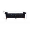 NicBex 63 Inch Storage Ottoman,Entryway Bench with Wood Legs for Bedroom and Living Room - image 3 of 4