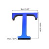 Unique Bargains 3D Acrylic Self-Adhesive Mirror Alphabet Sticker Wall Decals Blue - 2 of 4