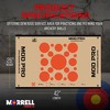 Morrell Yellow Jacket MOD Pro Redding NFAA Bullseyes Wrap with Grommets and Hook and Loop Attachment for Archery Target, 4 Pack, White/Tan - 3 of 4