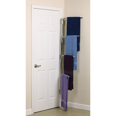 Chrome Wall Mounted Hinge-It Towel Bar with Swivel Arms