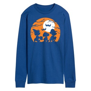 Men's - Peanuts - Trick Or Treat Silhouettes Long Sleeve Graphic T-Shirt - 1 of 4