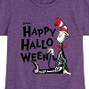 Girls' - Dr. Seuss - Cat in the Hat Happy Halloween Skeleton Cat Fitted Short Sleeve Graphic T-Shirt - 2 of 4