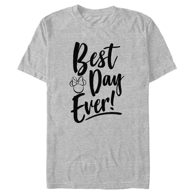 Men's Minnie Mouse Best Day Ever Logo T-Shirt, 1 of 6
