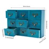 YIYIBYUS 9 Drawers Apothecary Chests and Cabinets, Wooden Desk Drawer Organizer - 4 of 4