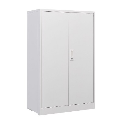NicBex 41.97 Inch Metal Storage Cabinet File Cabinet with 2 Locking Doors and 2 Adjustable Shelf for Home Office,School,Garage