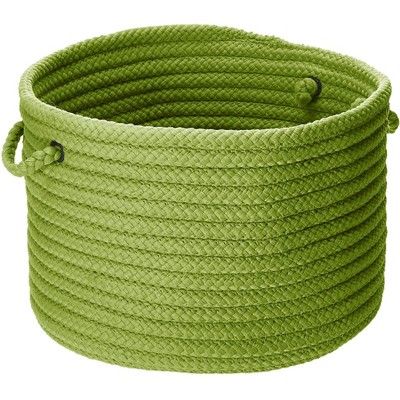 Colonial Mills Simply Home Solid - Bright Green 14"x14"x10"  100% Polypropylene Round