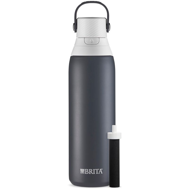 Brita 20oz Premium Double-Wall Stainless Steel Insulated Filtered Water Bottle, 1 of 12