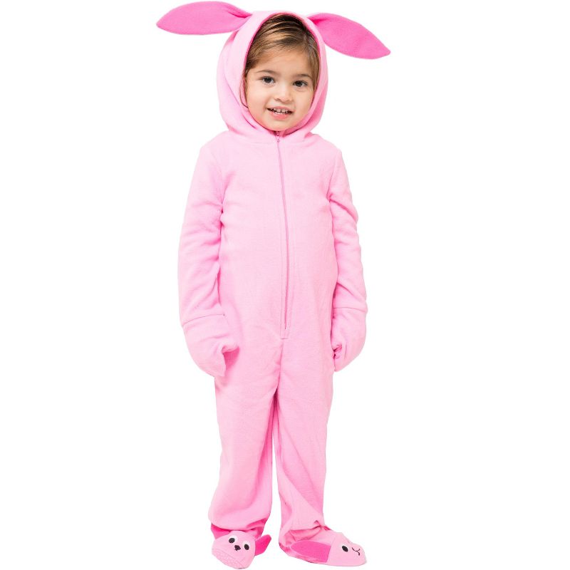 A Christmas Story Toddlers' One Piece Bunny Pajama Costume Union Suit Outfit, 1 of 4