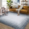 Washable Modern Bordered Rug Non Slip Low Pile Rug Soft Throw Floor Cover Foldable Indoor Carpet for Living Room Bedroom Office - 2 of 4
