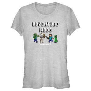 Juniors Womens Minecraft Adventure Mode T-Shirt - 1 of 4