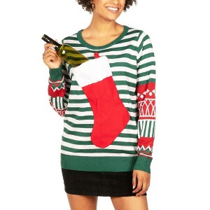 Tipsy Elves Women's Stocking Stuffer Sweater - Holiday Festive Sweater - 1 of 4