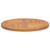 vidaXL Table Top Solid Teak Wood Round 1" 19.7" - 2 of 4
