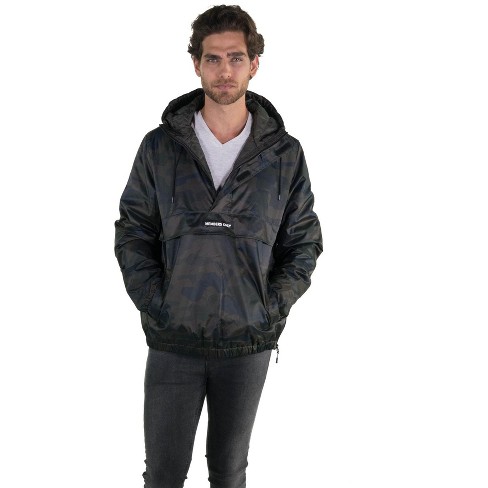 Mens half zip discount coat