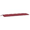 vidaXL Garden Bench Cushions 2 pcs Wine Red 70.9"x19.7"x2.8" Oxford Fabric - 3 of 4