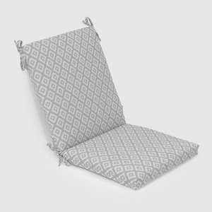 Geo Diamond Outdoor Chair Cushion Gray - Threshold
