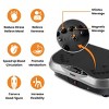 TRAKK Plate Vibration Exercise Machine Whole Body Workout Vibration Fitness Platform w/ Resistance Bands and Bluetooth Speaker Audio - 4 of 4