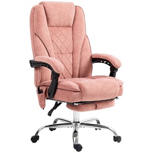 Okak Massage Office Chair with 6 Vibration Points, Heated Desk Chair with Reclining Back and Adjustable Height, Swivel Chair for Study, Office - 1 of 4