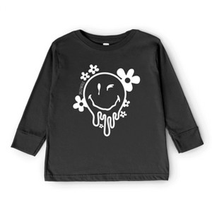 The Juniper Shop SmileyWorld Melting Outline Youth Long Sleeve Tee - 1 of 4