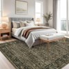 Vintage  Area Rug for Living Room Bedroom Non-Slip Low Pile Machine Washable Rug - 3 of 4