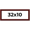 PosterPalooza | Panoramic Weathered Red Picture Frame - UV Acrylic, Foam Board Backing, Hanging Hardware - 2 of 4