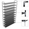 vidaXL Shoe Rack Black Metal Standard Shoe Rack Rectangular - Black 39.4" x 11.6" x 66.9" - 2 of 4