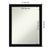 Amanti Art Black Museum Petite Bevel Wood Bathroom Wall Mirror 26.5 x 20.5 in. - 4 of 4