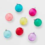Round Transparent Plastic Christmas Tree Ornament Set 40pc Assorted - Wondershop™