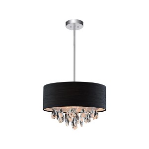 CWI Lighting Dash 3 Light Drum Shade Chandelier With Chrome Finish - 1 of 1